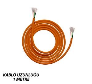 SESLENDİRME KABLOSU 4X0.22 BAKIR TURUNCU 1MT KESİLMİŞ