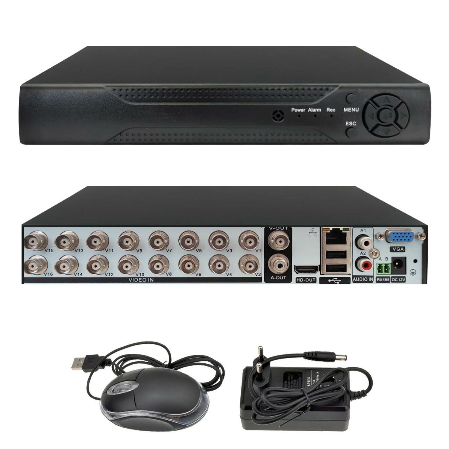 POLCAM PC-5016 Ahd Dvr Kayıt Cihazı 16 Kanal 5mp Xmeye Hibrit