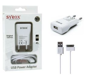 ŞARJ ADAPTÖR IPHONE APPLE 4 1.0A SYROX SYX-J16