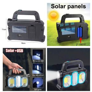 SOLAR KAMP LAMBASI ACİL DURUM IŞIĞI ŞARJLI LED+COB GOLD ORION OR-6168