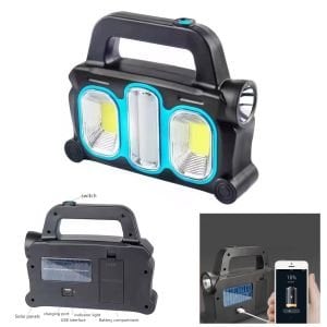 SOLAR KAMP LAMBASI ACİL DURUM IŞIĞI ŞARJLI LED+COB GOLD ORION OR-6168