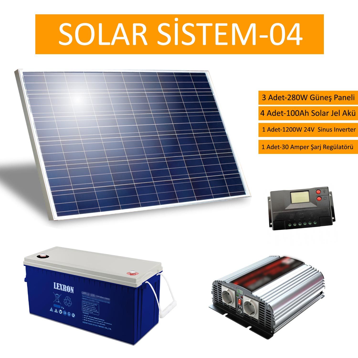 GÜNEŞ ENERJİ PANELİ SOLAR PAKET 04