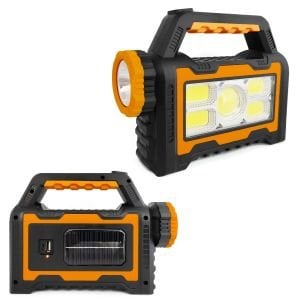 SOLAR KAMP LAMBASI ACİL DURUM IŞIĞI ŞARJLI 1LED+55 COB LED HS-8031-B