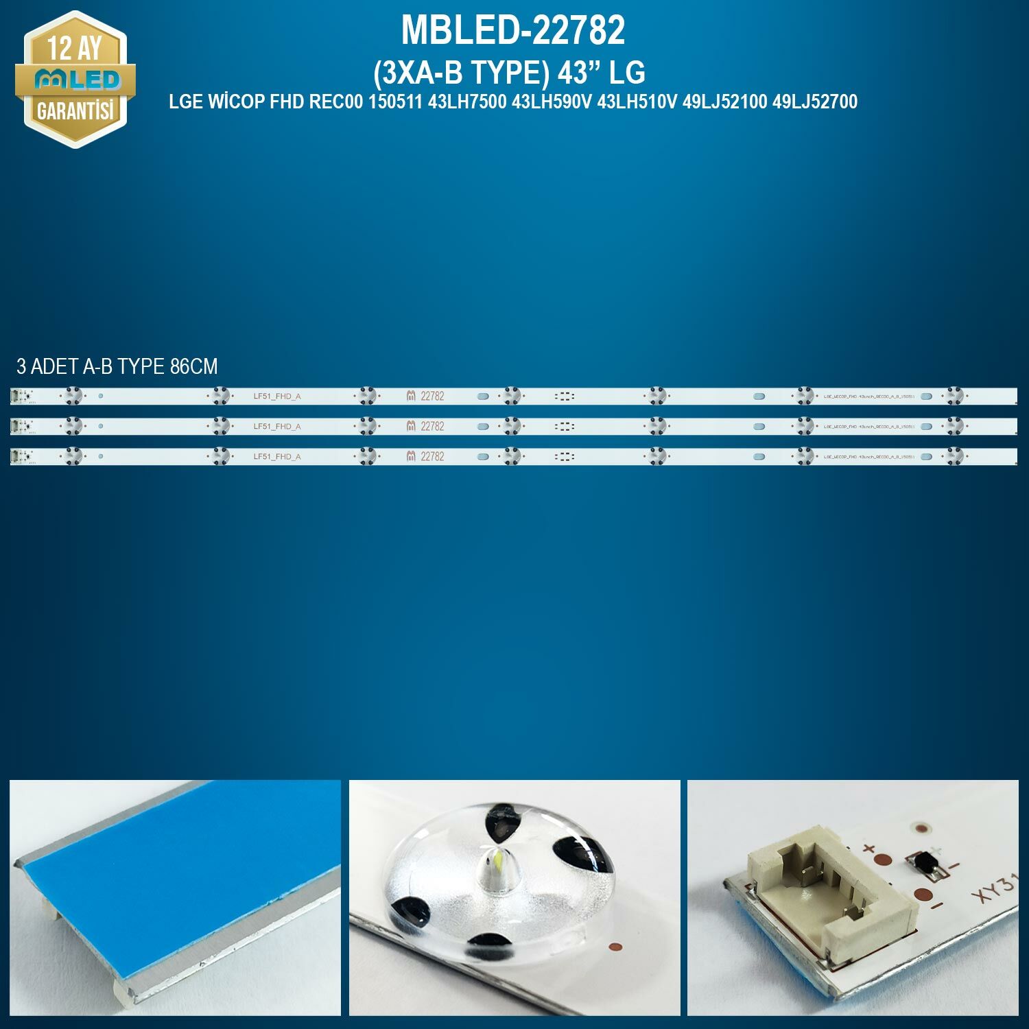 MBLED (3XA-B TYPE) 43 İnç Lg Lge Wicop Fhd Rec00 150511 43Lh7500 43Lh590V 43Lh510V 49Lj52100 49Lj52700