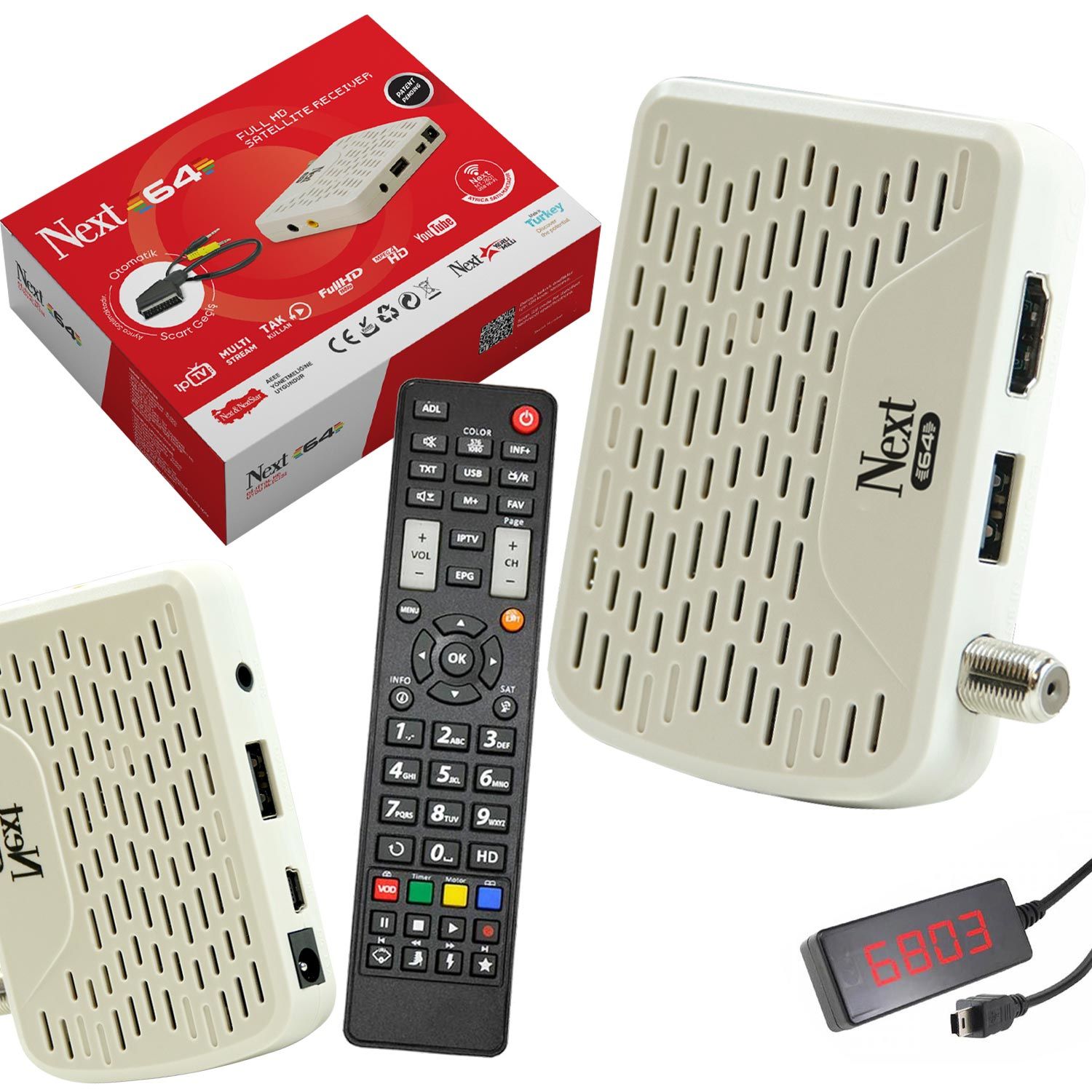 UYDU ALICI MİNİ FULL HD IPTV WIFI YOUTUBE NEXT-64