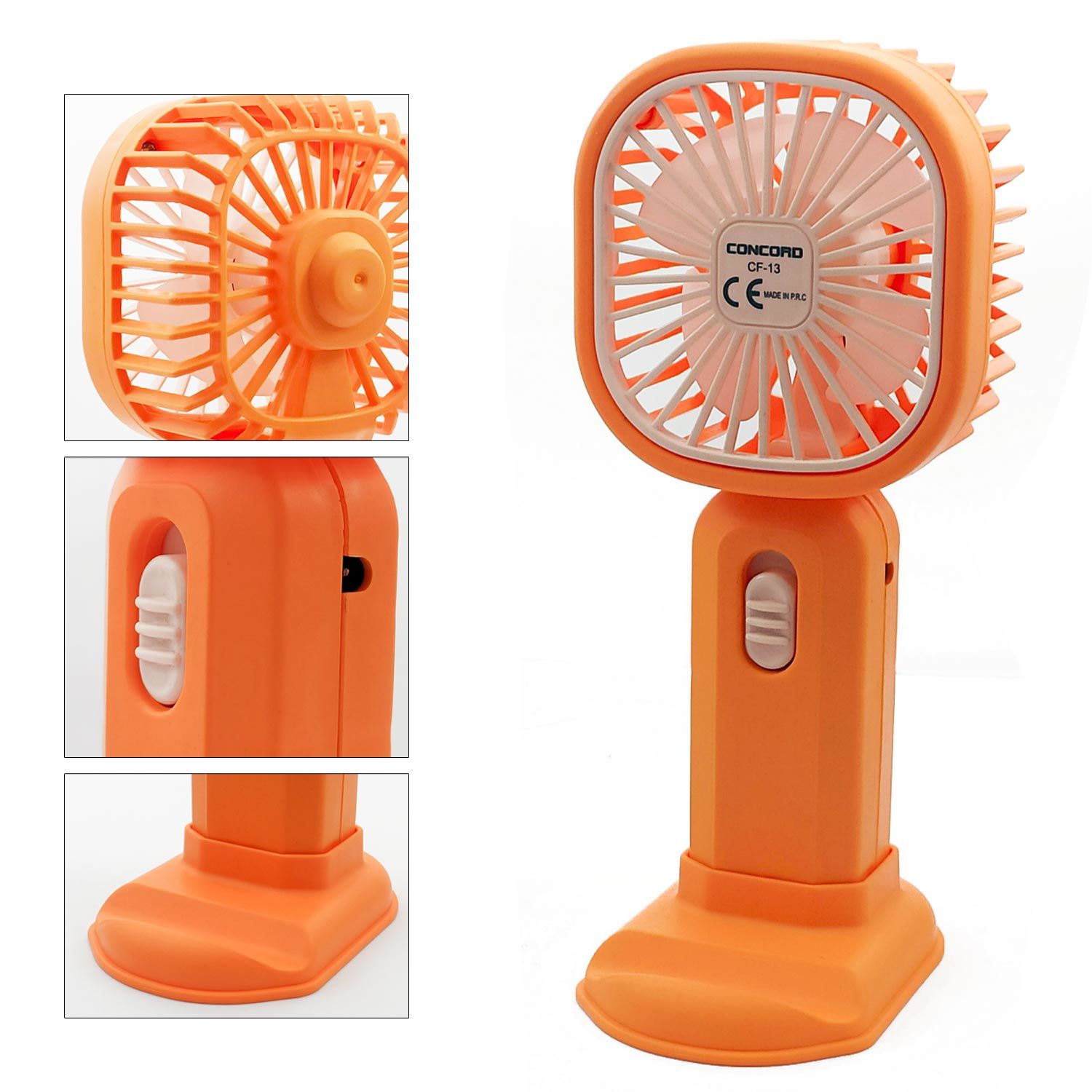 CONCORD CF-13 Taşinabilir Mini Fan Şarjlı Telefon Tutuculu