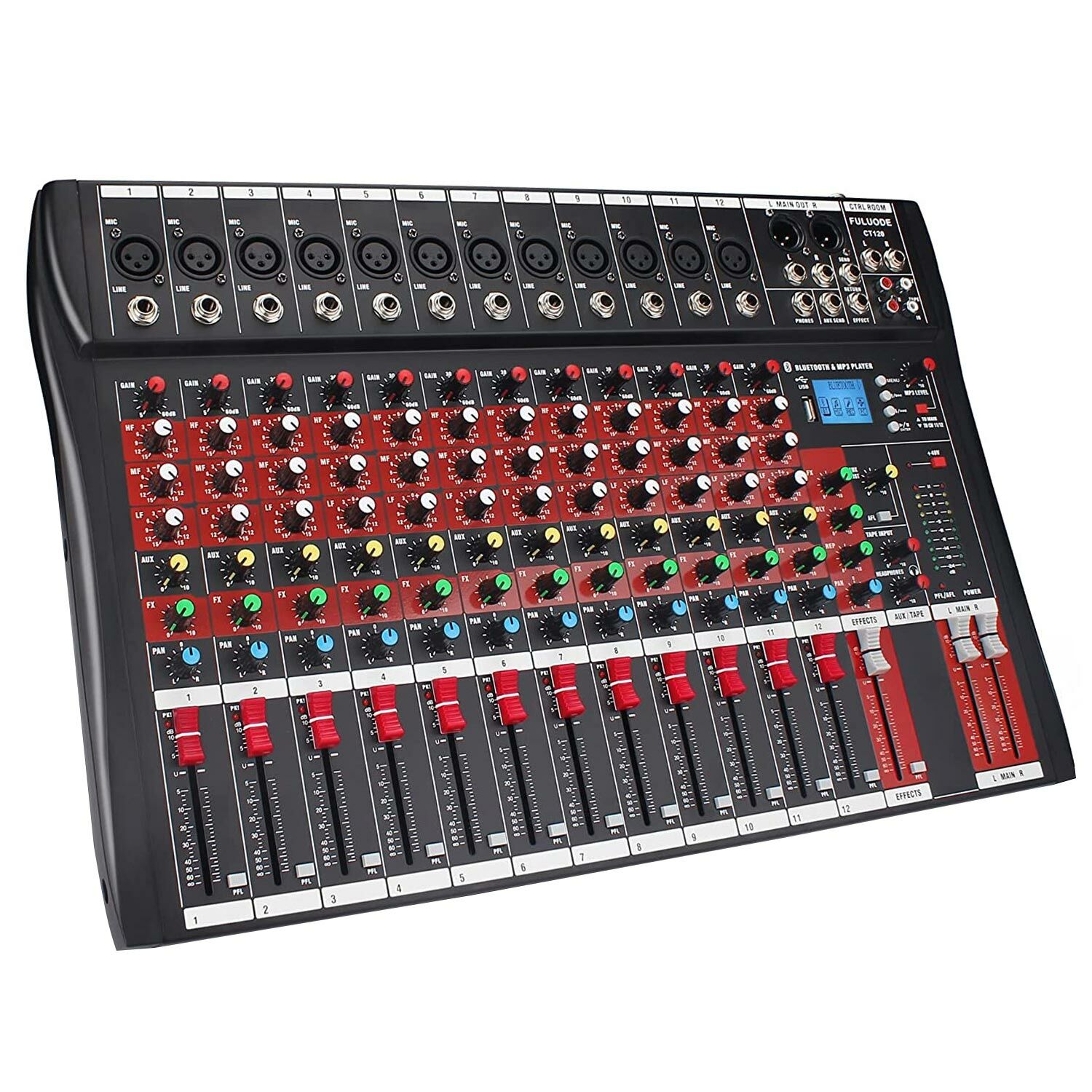 DECK MİXER 12 KANAL BT/USB NOTEL NOT-MX1216