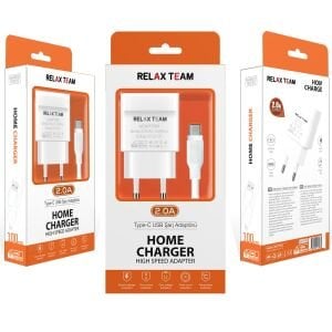 TELEFON ŞARJ ALETİ SET QUİCK TYPE-C 2A RELAX TEAM