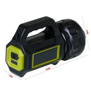 EL FENERİ PROJEKTÖR SOLAR ŞARJLI 10W BEYAZ KIRMIZI+COB LED RANCHI HEL RC-T95