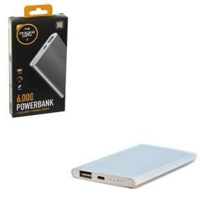 POWERBANK SLİM METAL 6000MAH POWERWAY TX-6