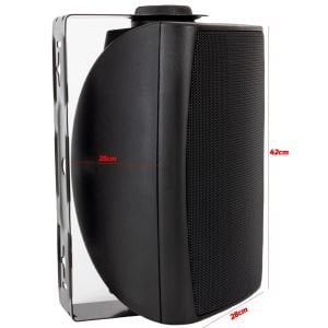 SÜTUN HOPARLÖR 16CM 80W SİYAH TRAFOLU TRAFOSUZ 2 YOLLU NWORK NX-8