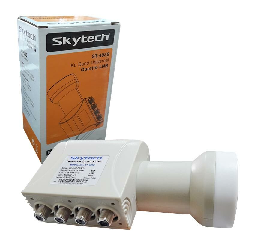 LNB DÖRTLÜ SANTRAL (QUATTRO) 0.3DB SKYTECH ST403S