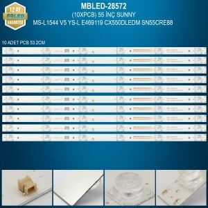 MBLED (10XPCB) 55 İnç Sunny MS-L1544 V5 YS-L E469119 CX550DLEDM SN55CRE88