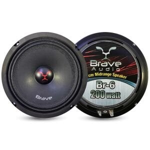 OTO MIDRANGE 16CM 200W 2 ADET SİYAH BRAVE BR-6