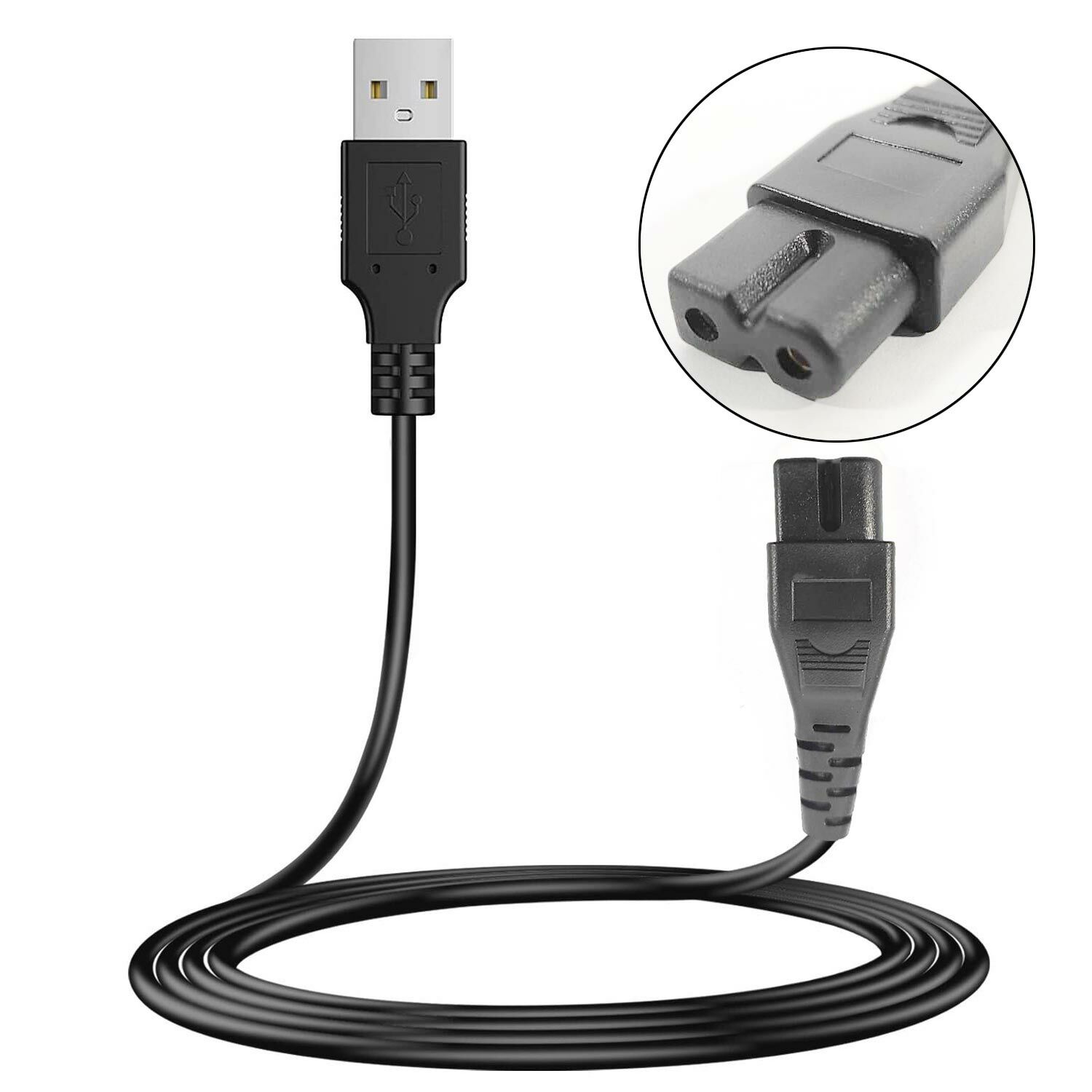 TIRAŞ KABLOSU USB 1MT SİYAH NO19 G-53519