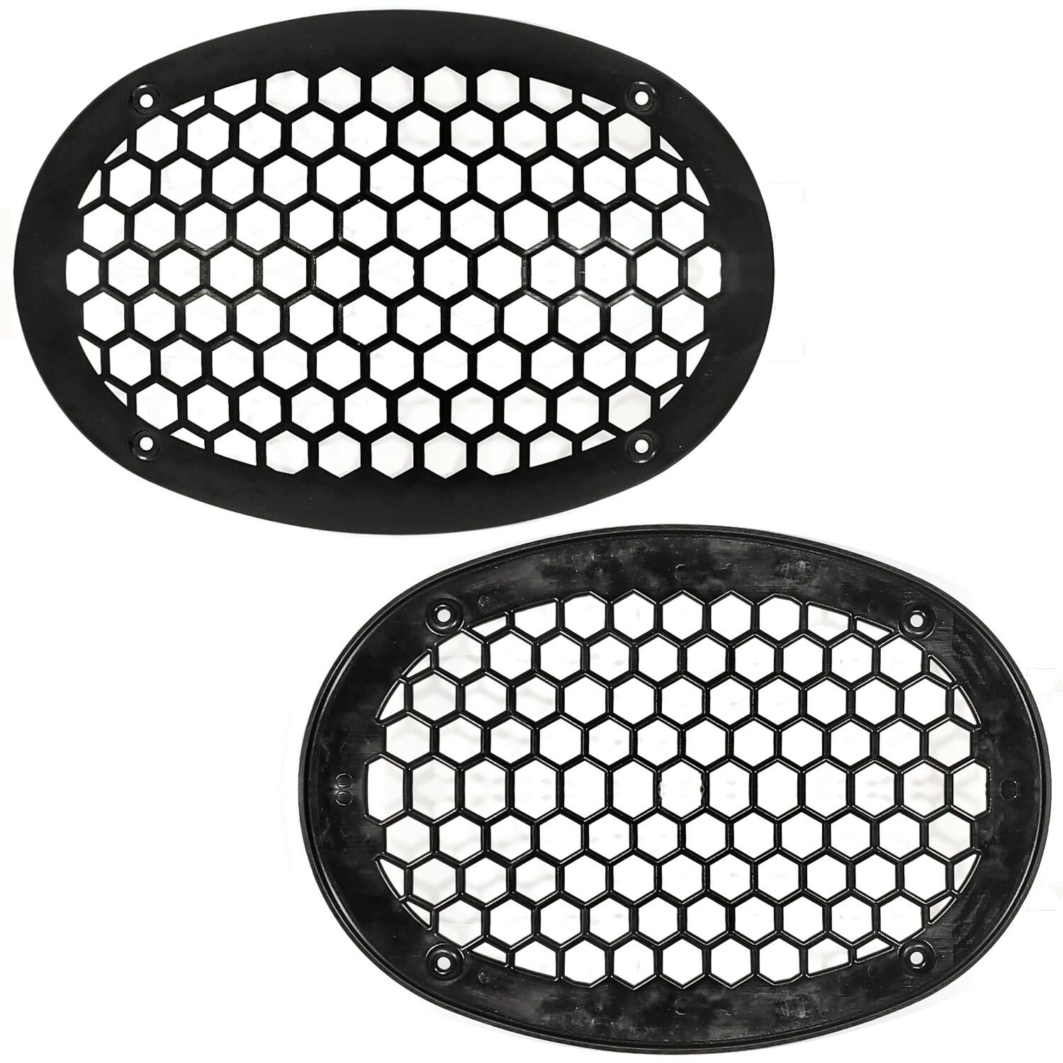 HOPARLÖR KAPAK OVAL SİYAH PLASTİK (2 ADET)