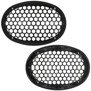 HOPARLÖR KAPAK OVAL SİYAH PLASTİK (2 ADET)