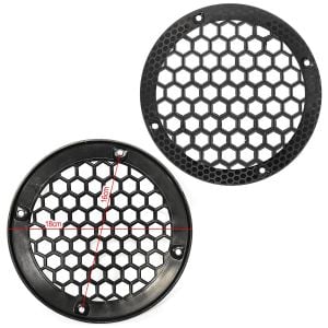 HOPARLÖR KAPAK 16CM İNCE SİYAH PLASTİK (2 ADET)