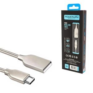 ŞARJ KABLO MICRO 2.1A 1MT METAL POWERWAY CX-01