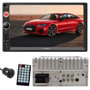 DOUBLE TEYP 7 4X60W MİRRORLİNK BT/USB/SD/MP5/AUX/FM KAMERALI CAMERON CM-7388
