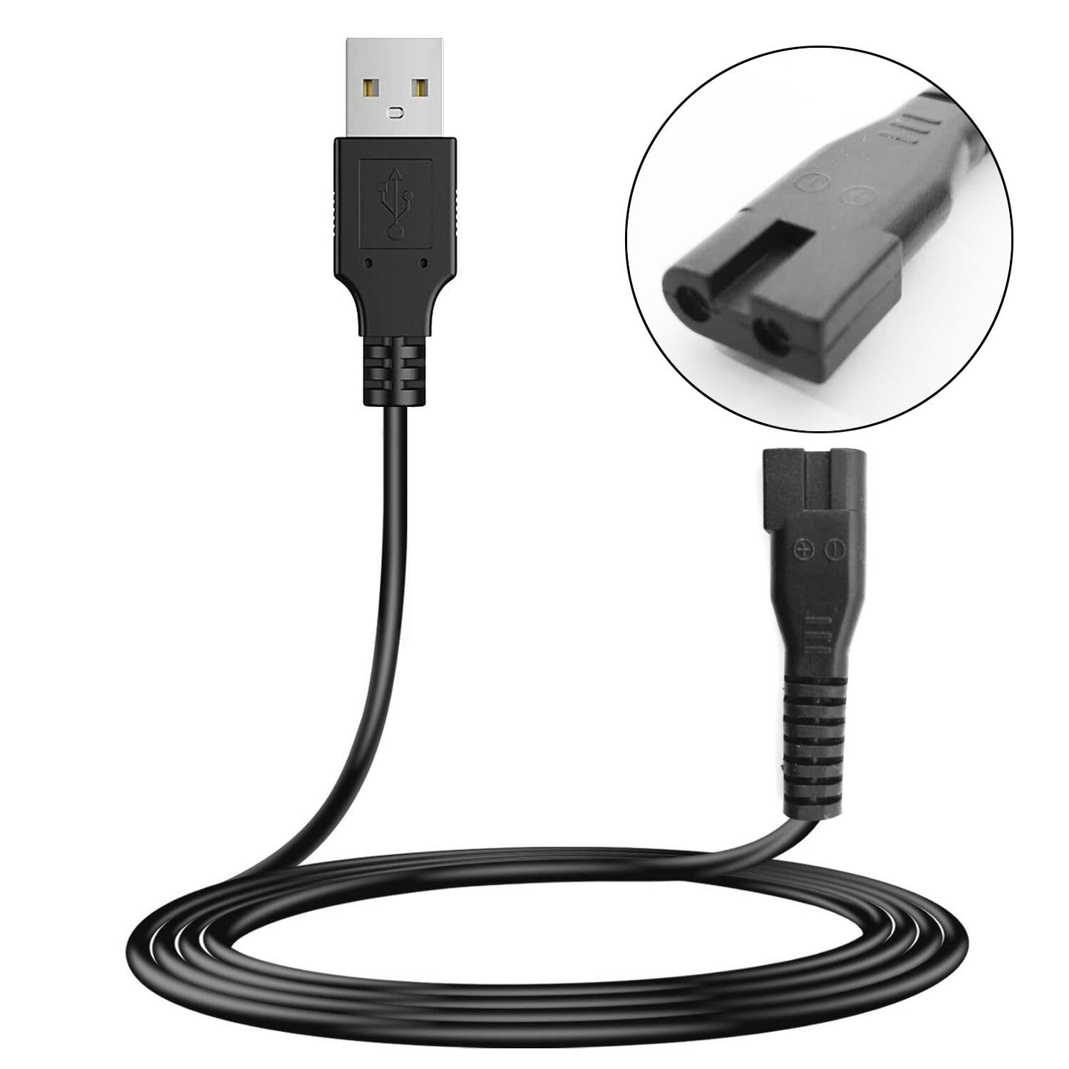 TIRAŞ KABLOSU USB 1MT SİYAH NO8 G-5358