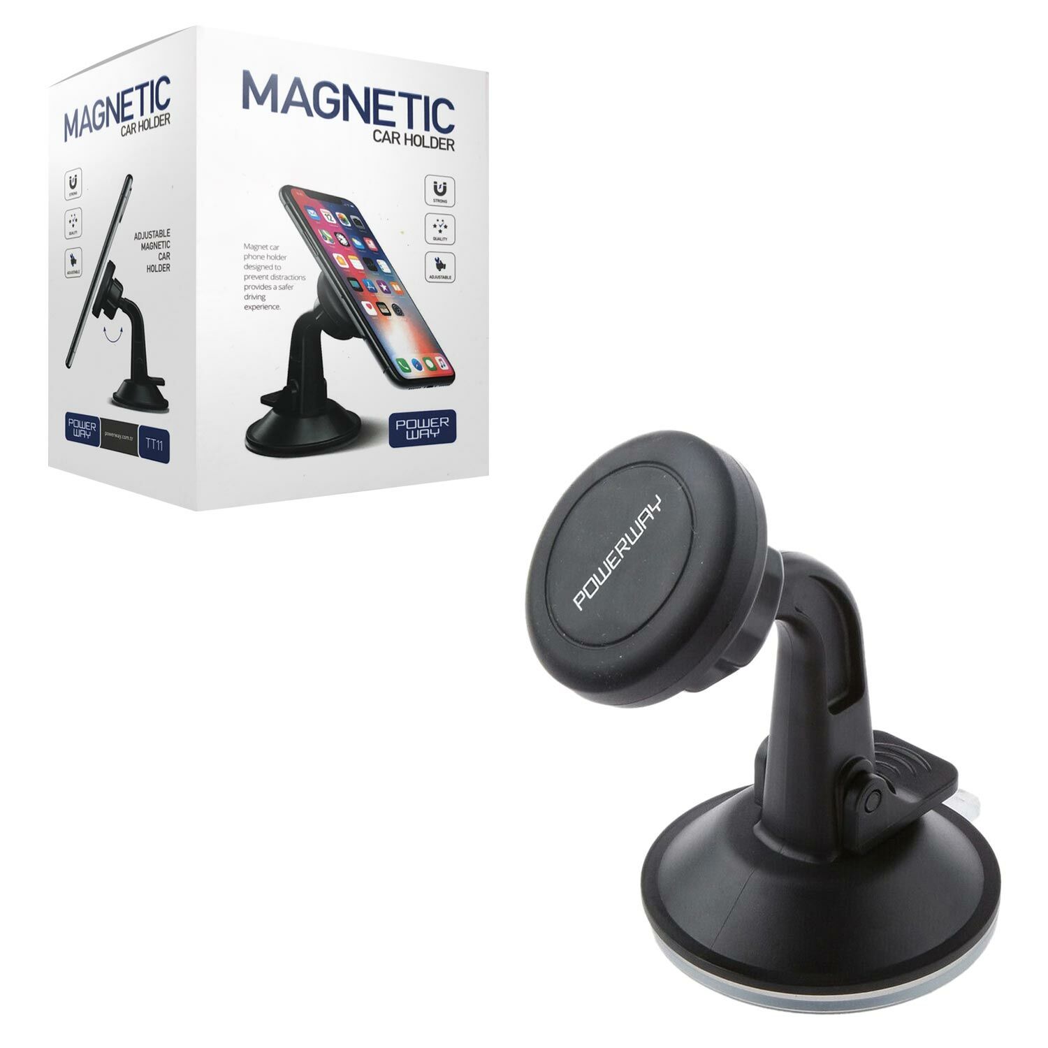 TELEFON TUTUCU TUTACAĞI ARAÇ MIKNATISLI POWERWAY TT-11