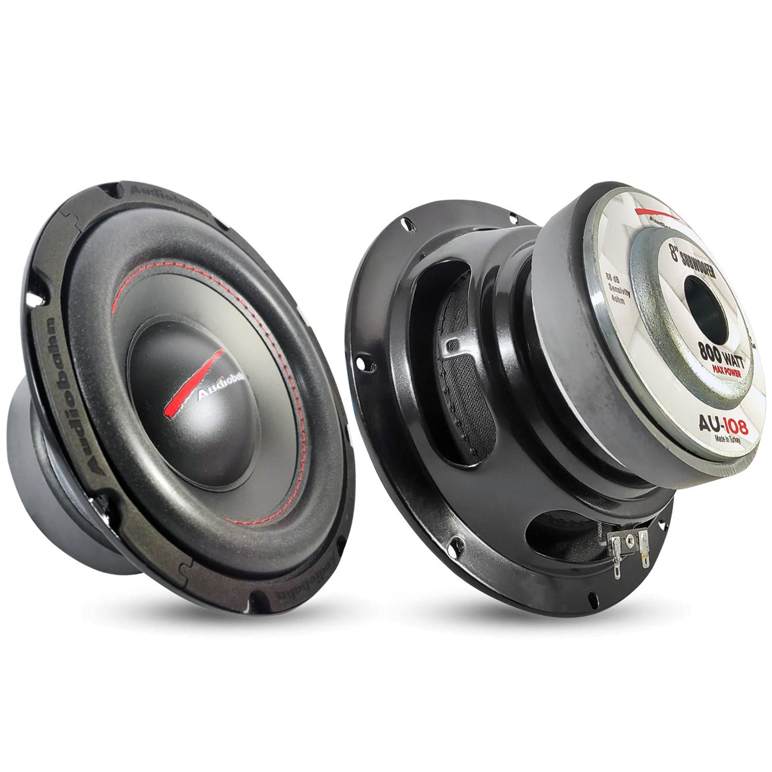 OTO BASS SUBWOOFER 20CM 800W 1 ADET AUDIOBAHN AU-108