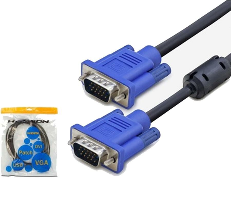 VGA KABLOSU 15PİN ERKEK ERKEK FİLTRELİ 1.5MT HADRON HD-4475