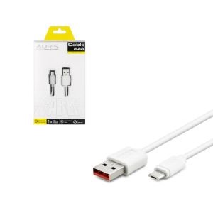 ŞARJ KABLO MICRO 2.2A BEYAZ 1MT AURIS ARS-CB01