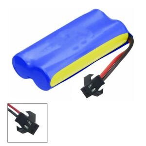 ŞARJLI OYUNCAK PİLİ İKİLİ AA 2.4V 400MAH Nİ-MH KÜÇÜK SOKET SİYAH EFCELL