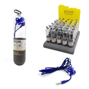 KULAKİÇİ KULAKLIK MİKROFONLU 3.5MM STANDLI 30 ADET ESCOM EGM-3