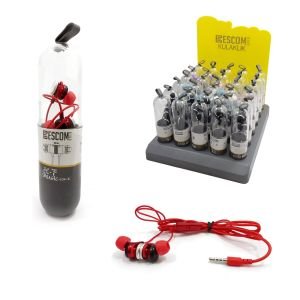 KULAKİÇİ KULAKLIK MİKROFONLU 3.5MM STANDLI 30 ADET ESCOM EGM-5