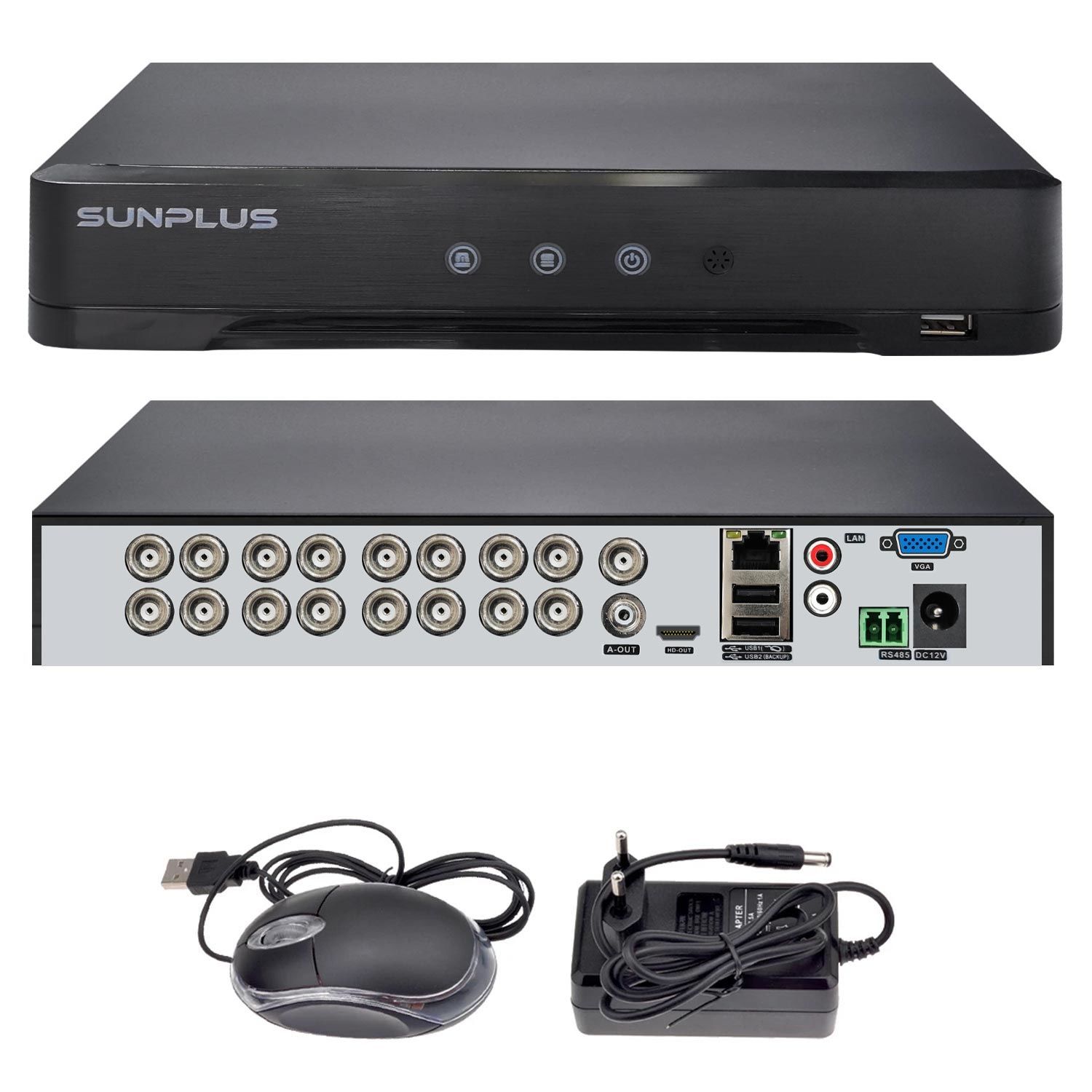 SUNPLUS SP-16200 Ahd Dvr Kayıt Cihazı 16 Kanal 5mp Xmeye