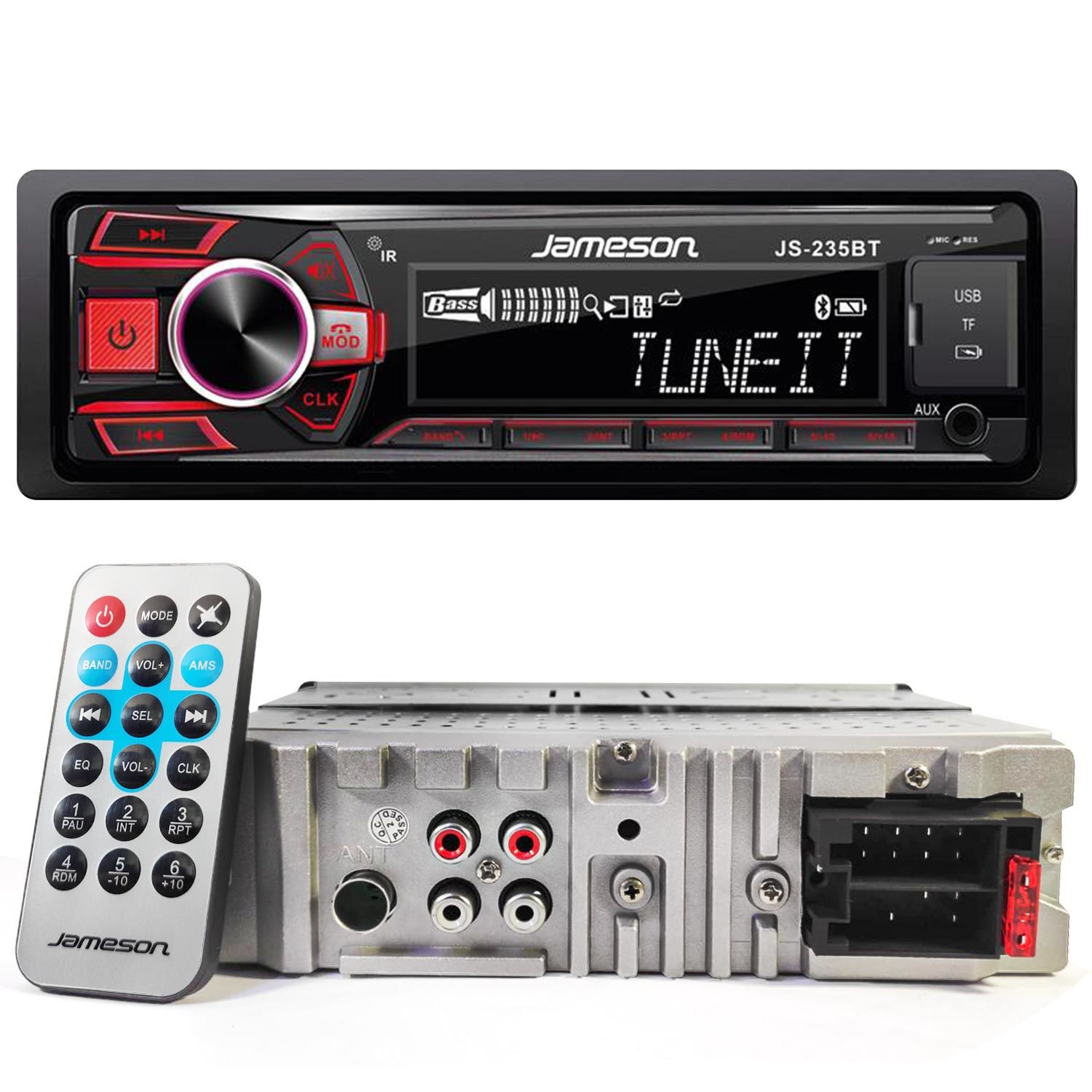 OTO TEYP 4X55W BT/2XUSB/SD/FM/AUX JAMESON JS-235BT