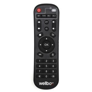 TV BOX KUMANDA WELLBOX ANDROID PLUS APP KD TUŞLU