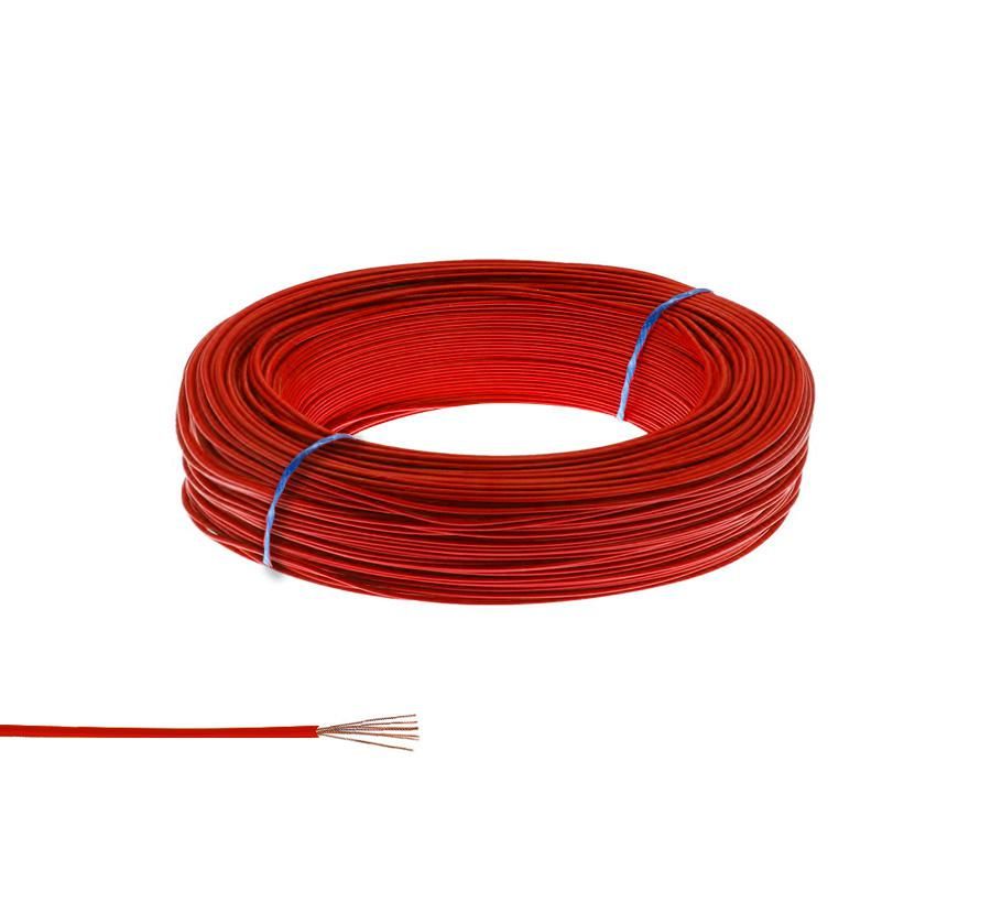 ZİL TELİ MONTAJ KABLOSU ÇOK TELLİ KIRMIZI 200MT CABLECABLE