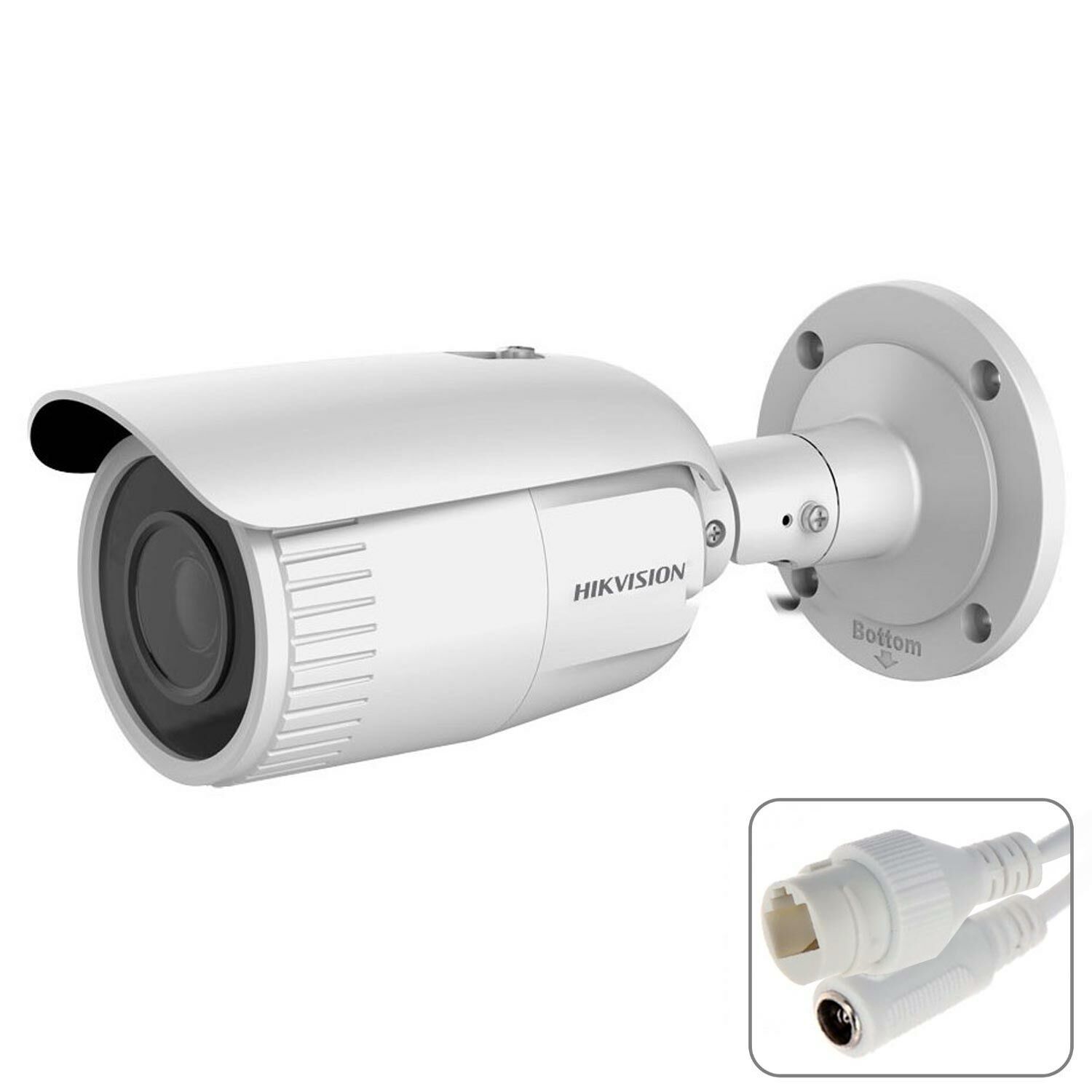 Hikvision DS-2CD1623G0-IZS 2MP 1080P H265+ Ses Girişli Motorize Lens Poe IP Bullet Kamera