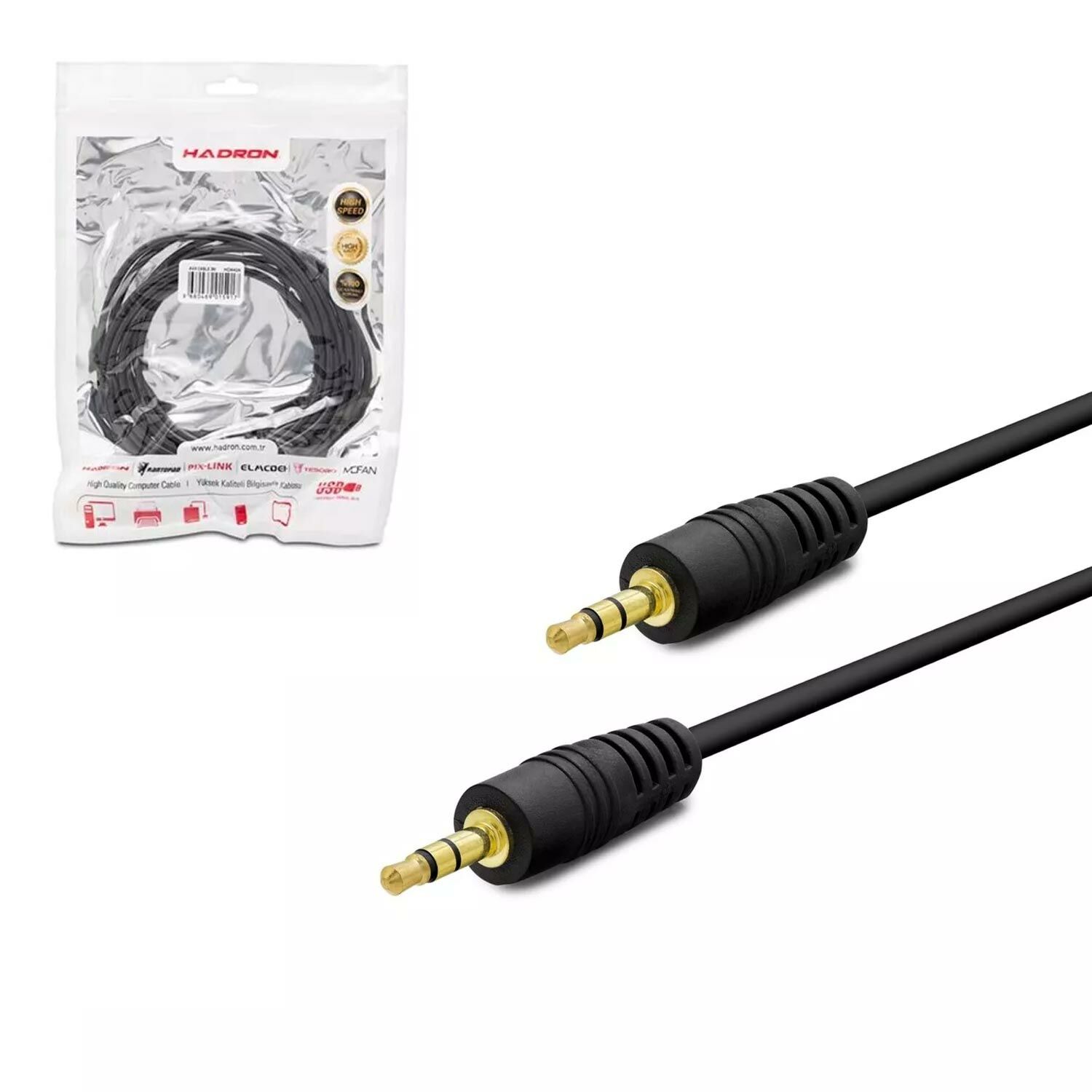 AUX KABLOSU GOLD 3.5MM 3MT HADRON HDX-1030