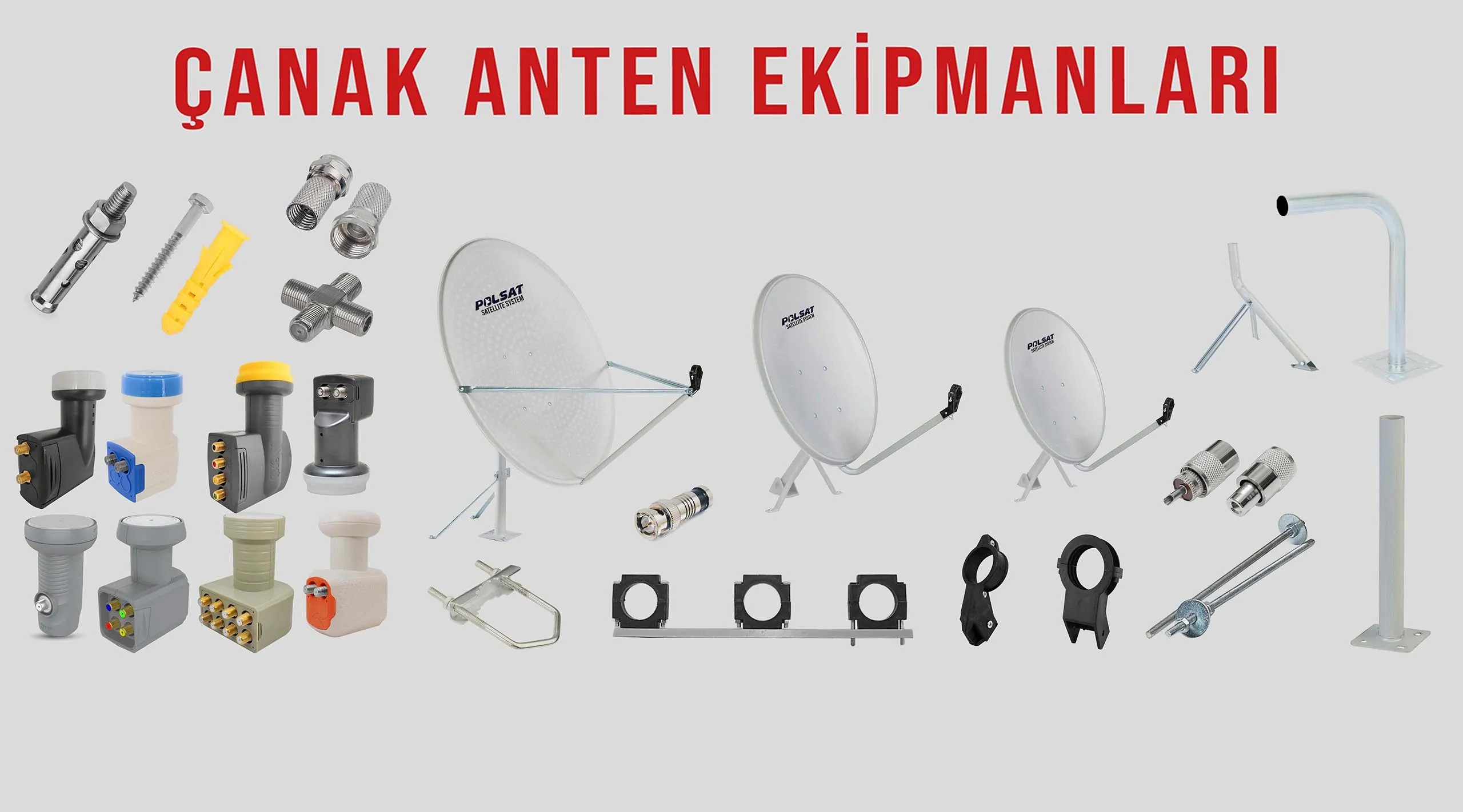 çanak anten ekipmanları