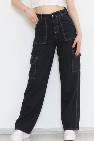 Kargo Cepli Palazzo Kot Pantolon Füme1 - 10212.925.
