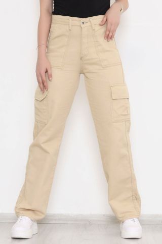 Kargo Cepli Kot Pantolon  Camel - 064.1184.
