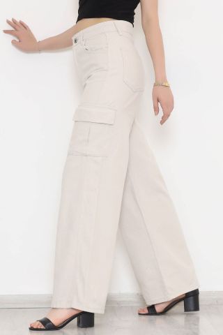 Kargo Cep Kot Pantolon Taş - 0242.1184.