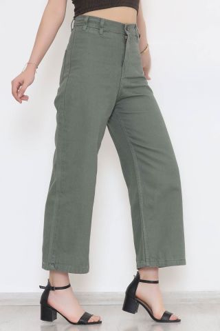 Bol Paça Kot Pantolon Açıkhaki - 0019.1184.
