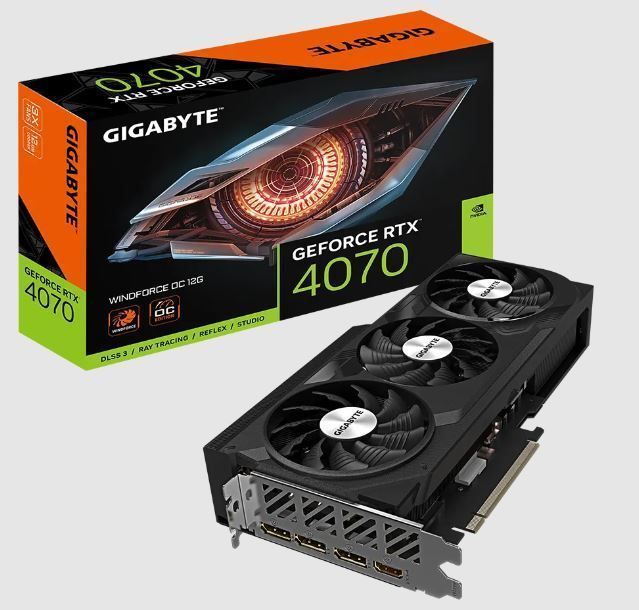 GVN4070WF3OC-12GD Nvidia RTX 4070 12 GB 192 Bit DDR6X PCI-E 4.0 Ekran Kartı