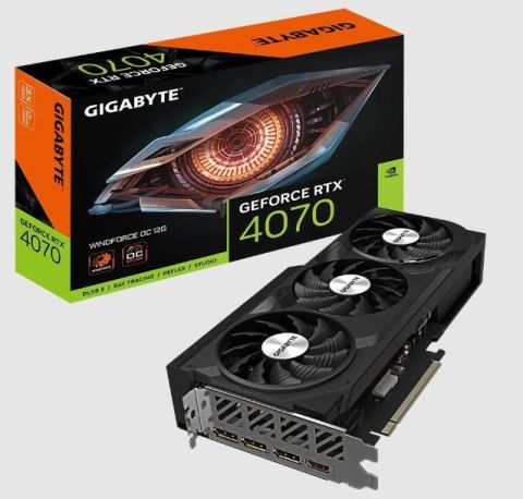 GVN4070WF3OC-12GD Nvidia RTX 4070 12 GB 192 Bit DDR6X PCI-E 4.0 Ekran Kartı