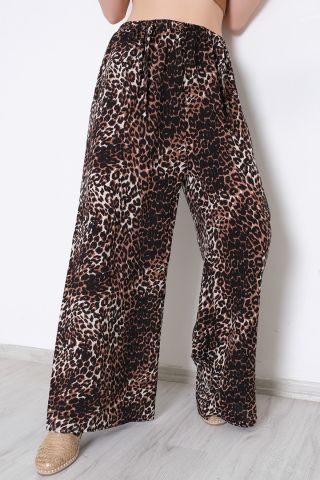 Desenli Bol Pantolon Leopar - 10552.1095.