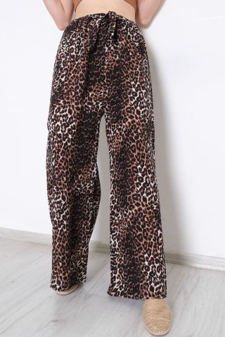 Desenli Bol Pantolon Leopar - 10552.1095.