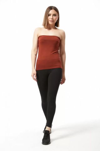 Straplez Bluz Bakır - 0015.138