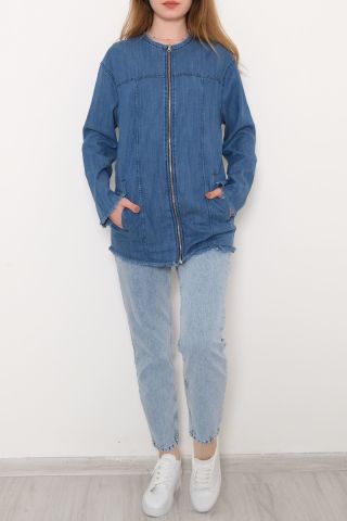 Gabardin Ceket Mavi - 1605.1367.