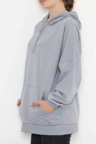 2 İplik Kapşonlu Sweat Dumangri - 10202.253.